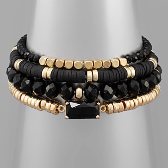 Square Bead & Multi Bead Bracelet - Picture 1 of 2
